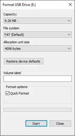 Corrupted Flashdrive