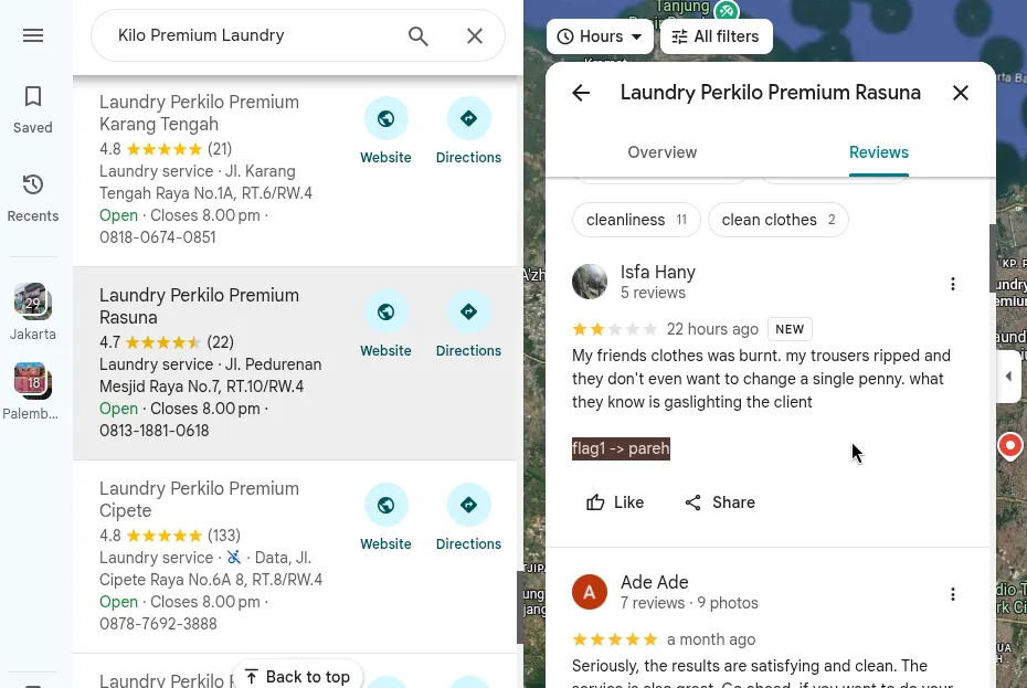 laundry location